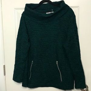 Green Cowl Neck Sweater